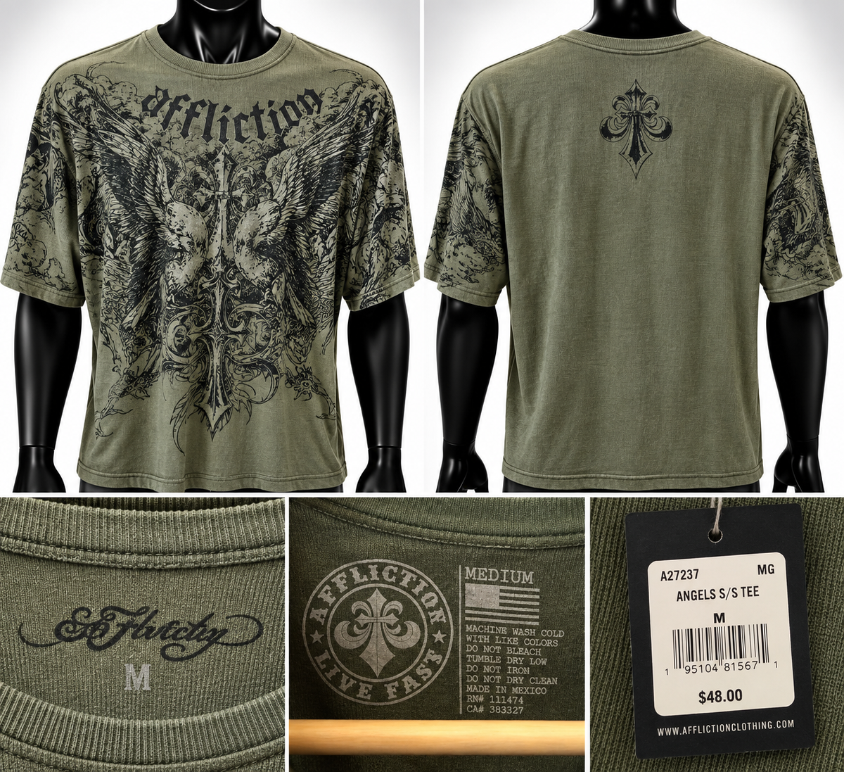 Affliction Angles SS sweater