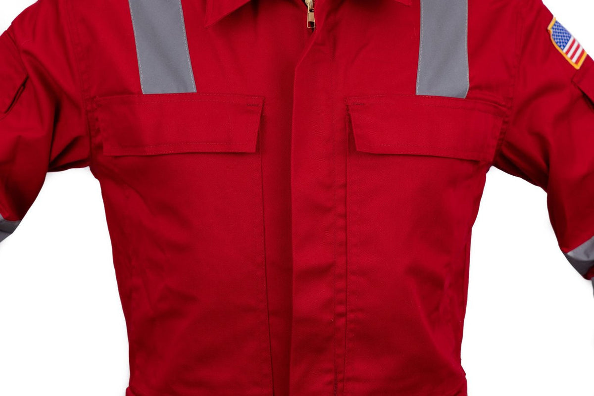 Heavy-Duty Hi-Vis Coverall – pocket detail