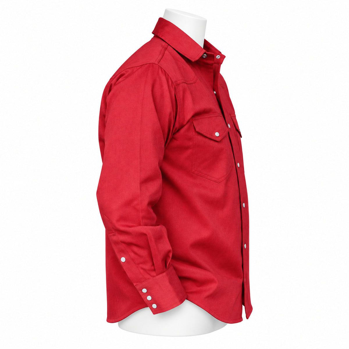 FR Work Shirt 88/12 – Red – side view on mannequin