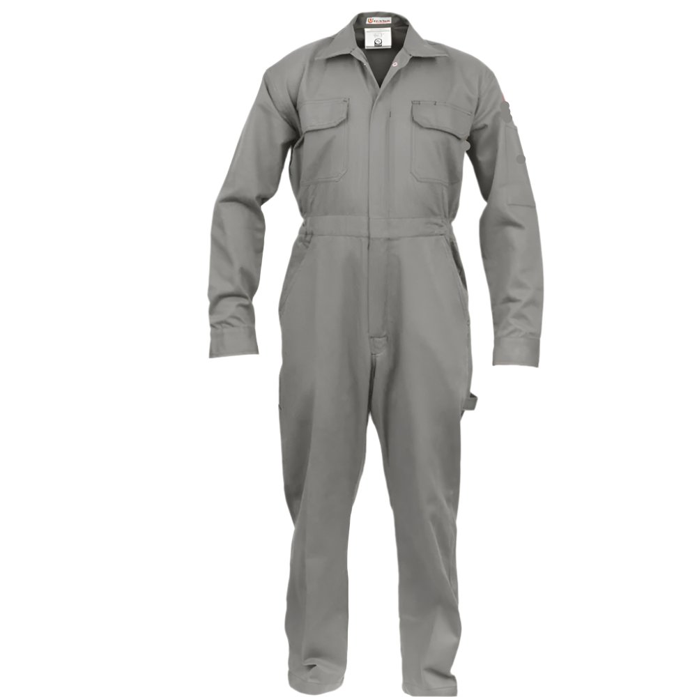 FR Coverall 88/12 – Light Gray – front view