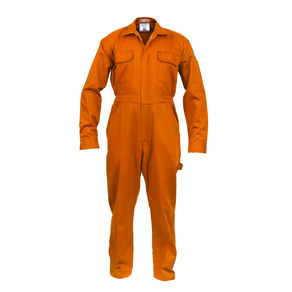 Classic Work Coverall – Orange – front view