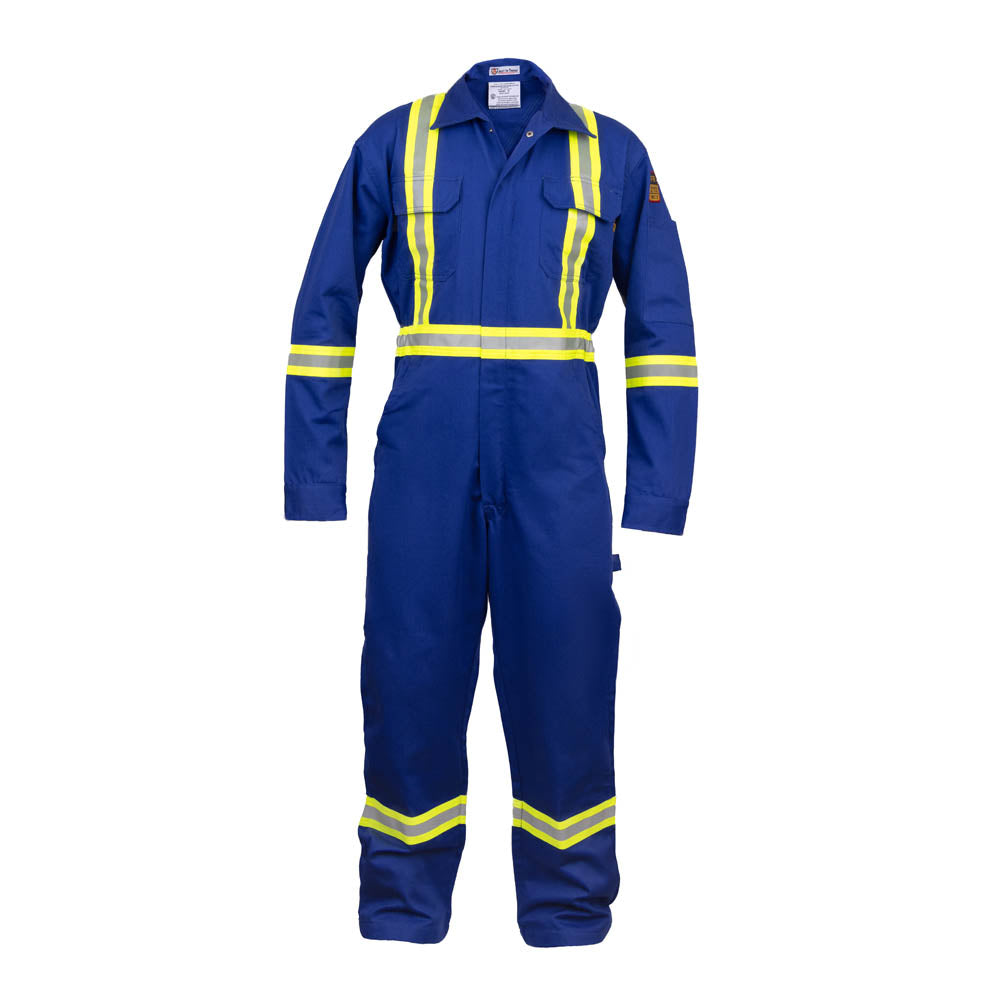 FR Hi-Vis Coverall – Royal Blue – front view
