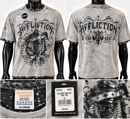 Affliction Electric Fire Reverse tee