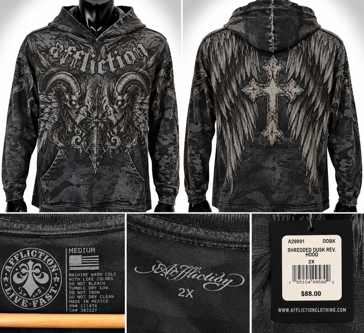Affliction Shredded Dusk Rev.