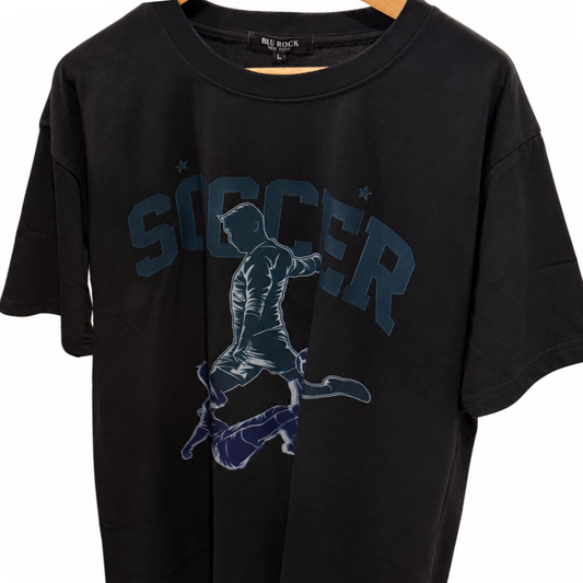 Soccer Graphic T-Shirt (Blu Rock)
