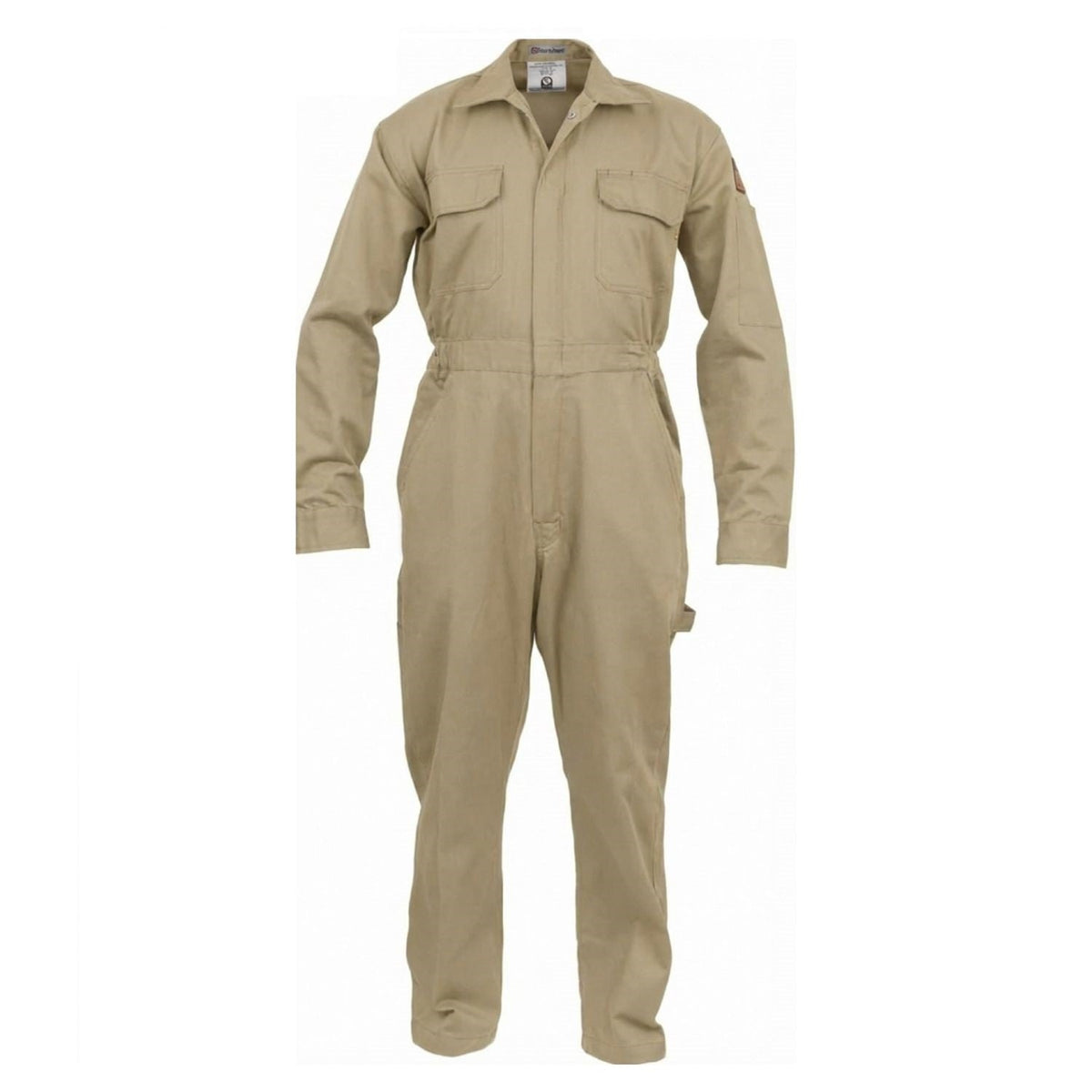 Classic Work Coverall – Khaki – front view